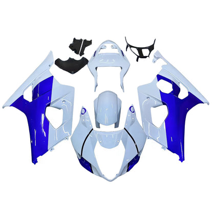 Carene 2003-2004 Suzuki GSXR 1000 Bianco &amp; Blu Jordan Racing Generic