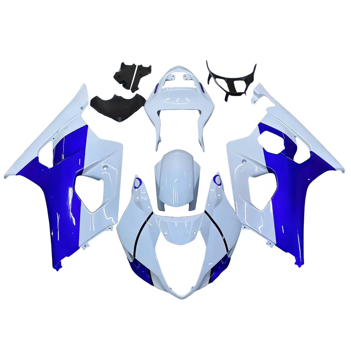 Carene 2003-2004 Suzuki GSXR 1000 Bianco &amp; Blu Jordan Generic