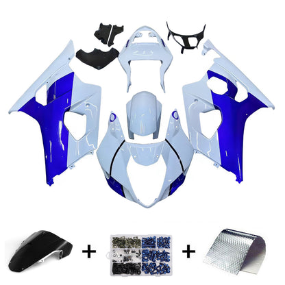 Carene 2003-2004 Suzuki GSXR 1000 Bianco &amp; Blu Jordan Racing Generic