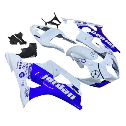 Amotopart 2003-2004 Suzuki GSXR1000 Cladding Blue & White Kit