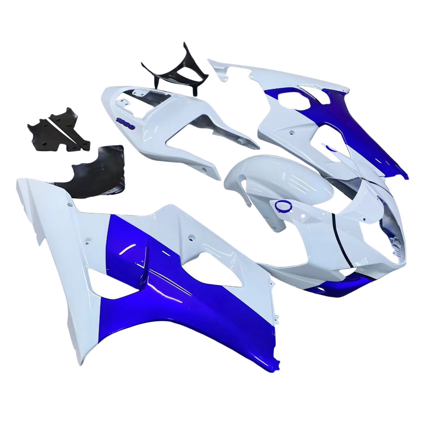 Carene 2003-2004 Suzuki GSXR 1000 Bianco &amp; Blu Jordan Racing Generic