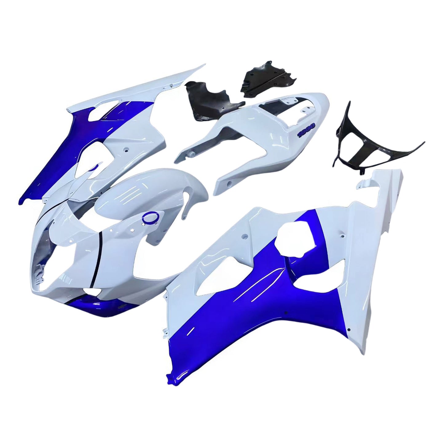 Carene 2003-2004 Suzuki GSXR 1000 Bianco &amp; Blu Jordan Generic