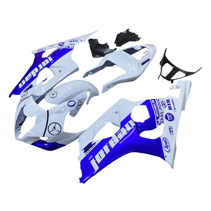 Amotopart 2003-2004 Suzuki GSXR1000 Cladding Blue & White Kit