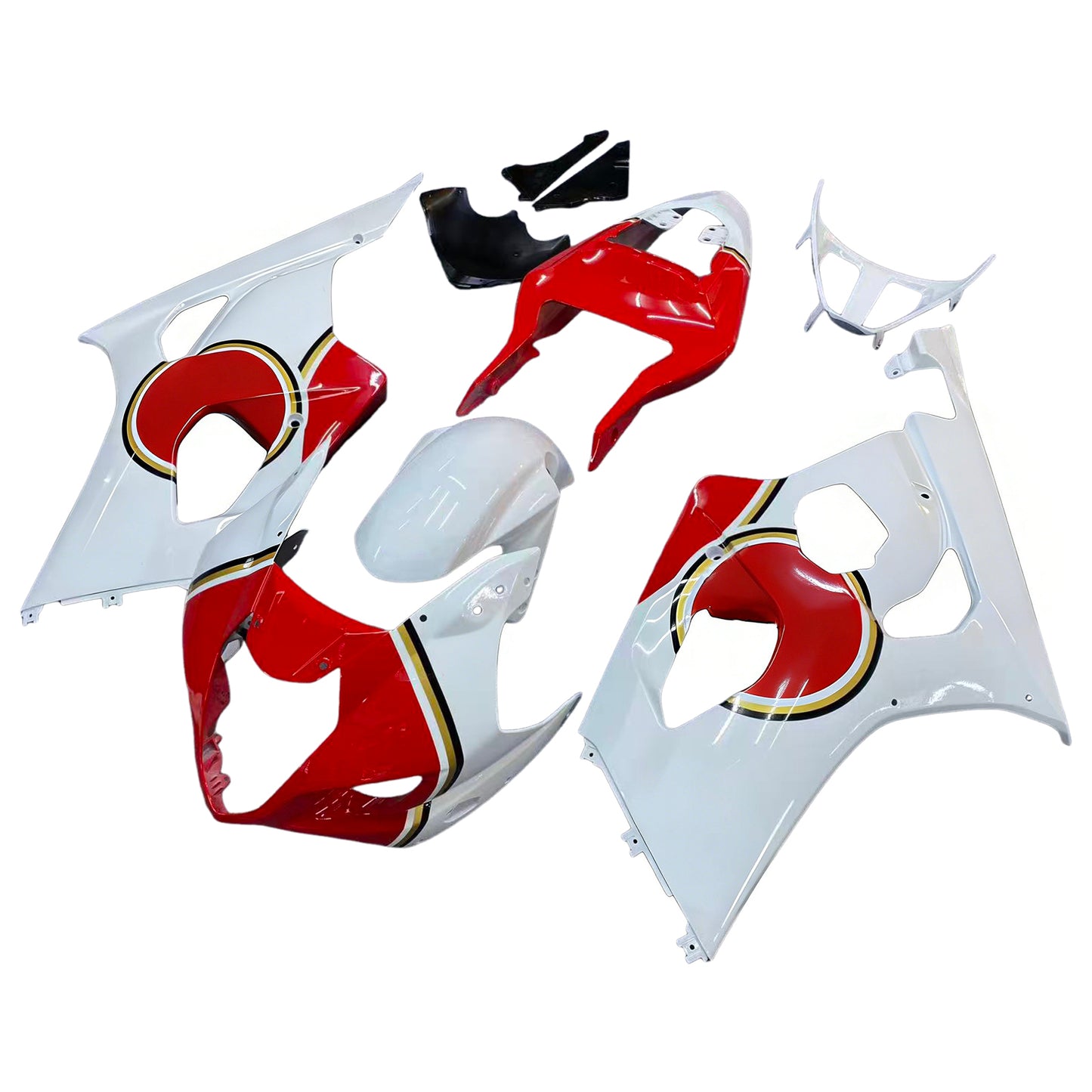 Carene 2003-2004 Suzuki GSXR 1000 Bianco e Rosso Lucky Strike Generic