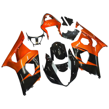 Carene 2003-2004 Suzuki GSXR 1000 Nero Rosso GSXR Racing Generico