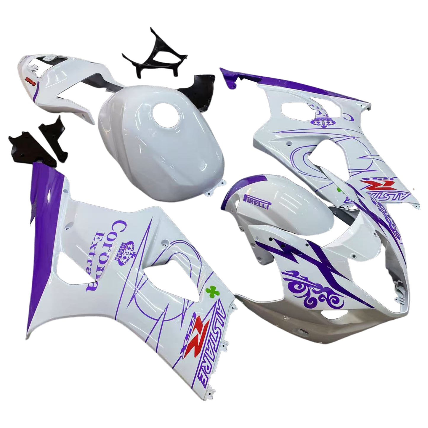 Amotopart Suzuki GSXR1000 2003-2004 K3 Kit carena Carrozzeria Plastica ABS