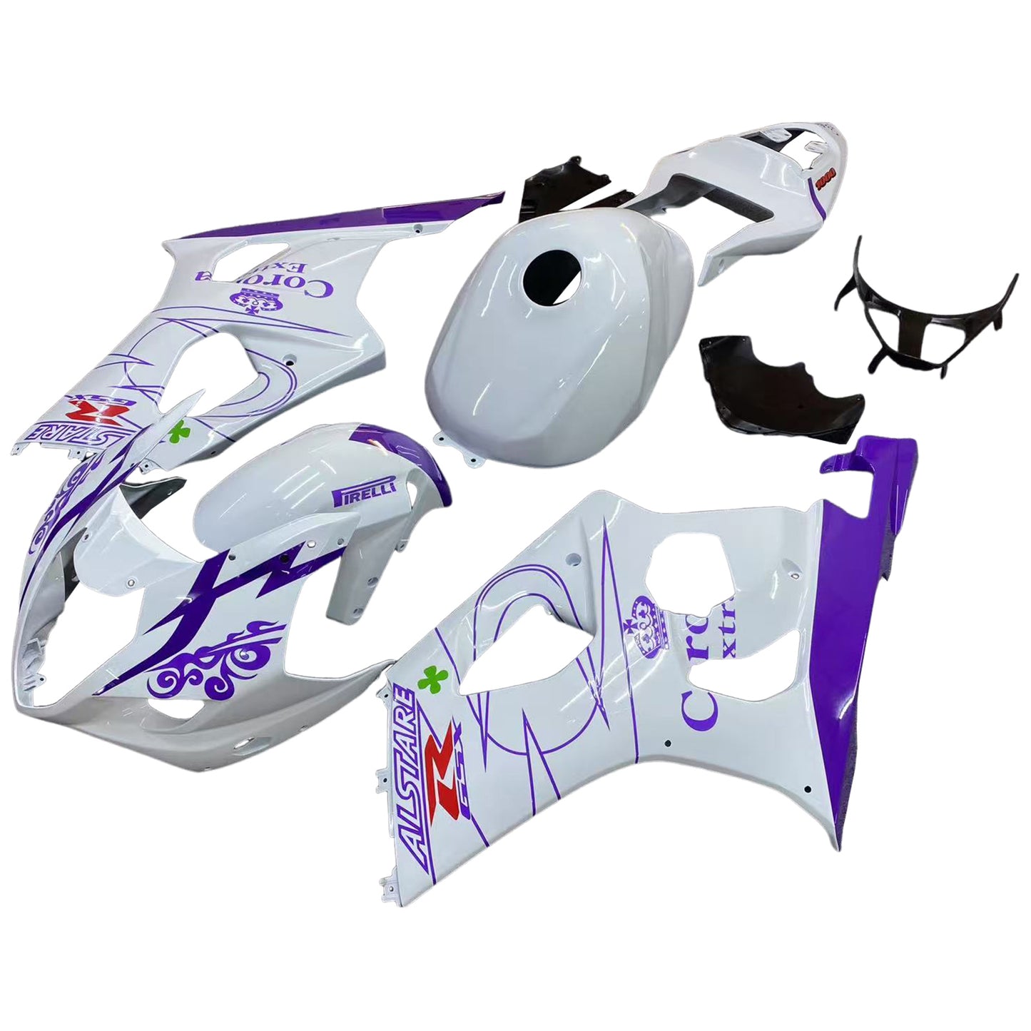 Amotopart Suzuki GSXR1000 2003-2004 K3 Kit carena Carrozzeria Plastica ABS