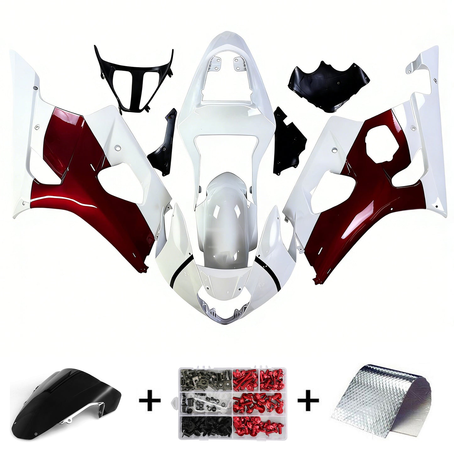2003-2004 Suzuki GSXR1000 K3 Kit carenatura iniezione Carrozzeria Plastica ABS