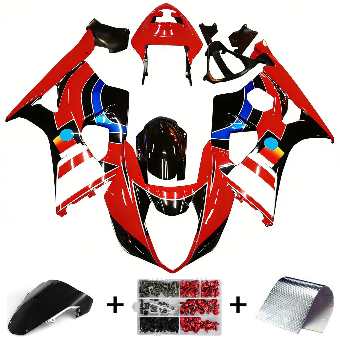 2003-2004 Suzuki GSXR1000 K3 Kit carenatura iniezione Carrozzeria Plastica ABS
