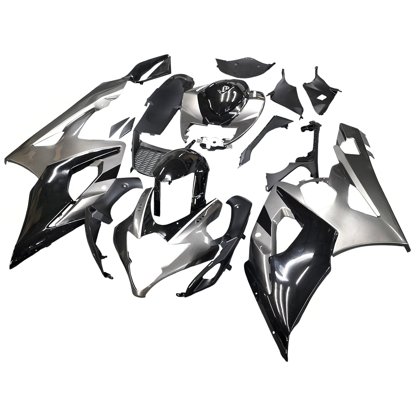 Amotopart 2005-2006 Suzuki GSXR1000 Cladding G-Black & Sliver Kit