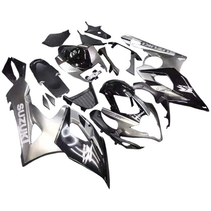 Amotopart 2005-2006 Suzuki GSXR1000 Cladding G-Black & Sliver Kit