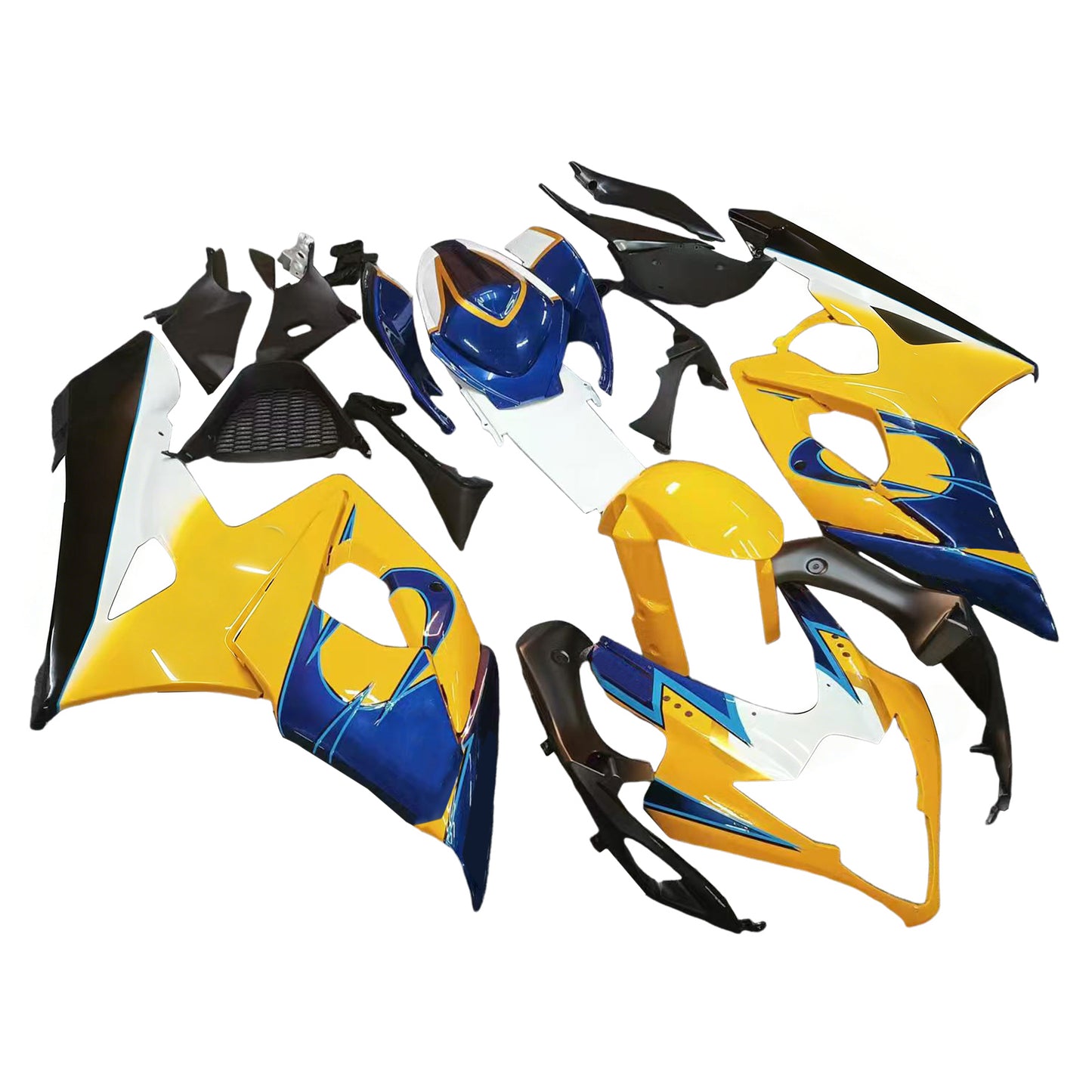 Carene 2005-2006 Suzuki GSXR 1000 Blu Giallo Alstare Corona Generico