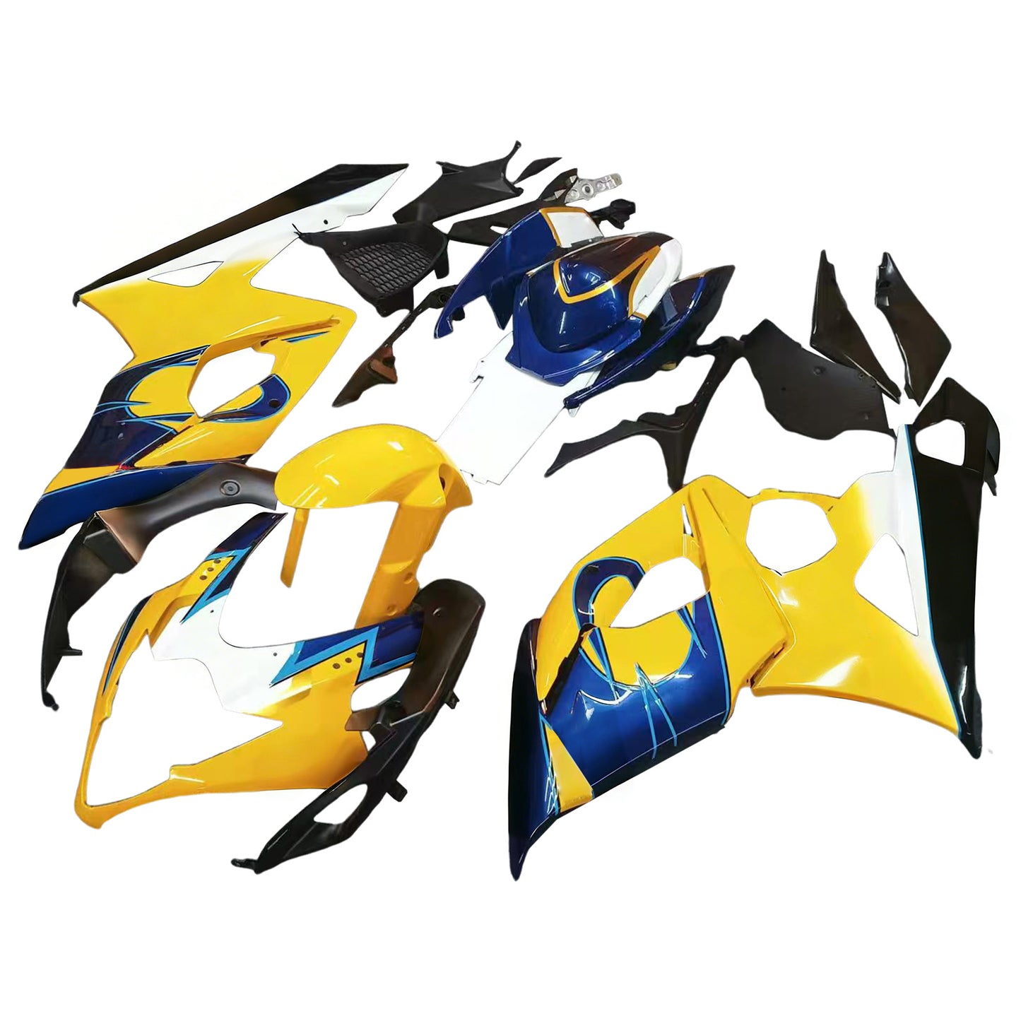 Carene 2005-2006 Suzuki GSXR 1000 Blu Giallo Alstare Corona Racing Generico