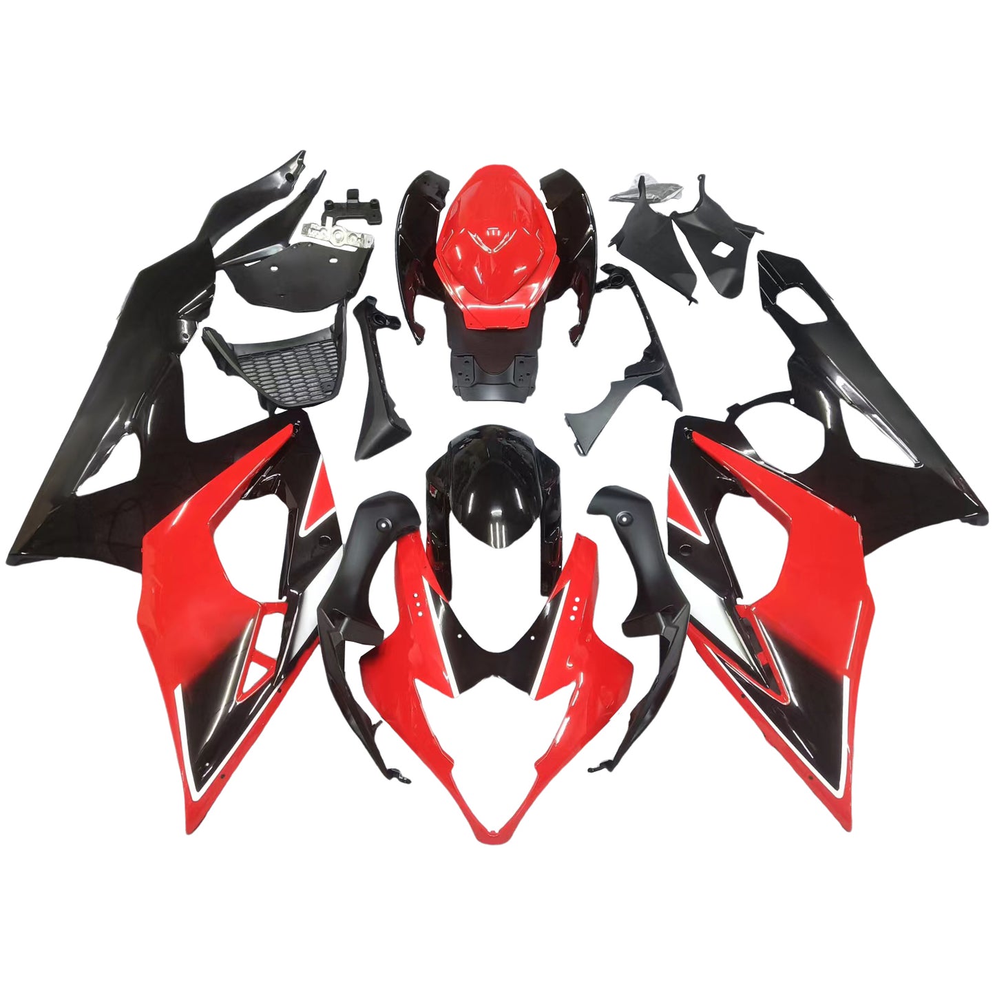 Per GSXR1000 2005-2006 Carrozzeria Carenatura Set plastica stampata ad iniezione ABS rosso Generico