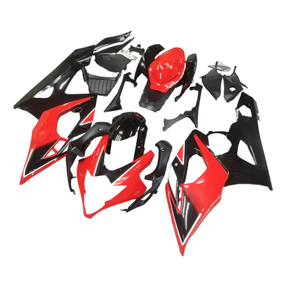 Amotopart 2005-2006 Suzuki GSXR1000 Cladding Red & Black Kit