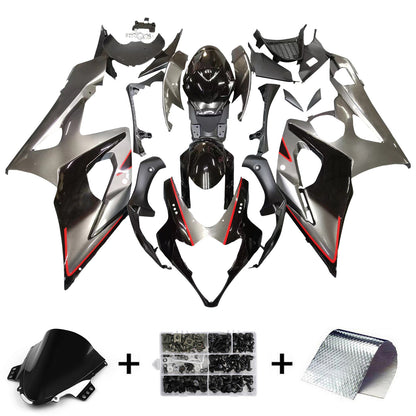 Carene 2005-2006 Suzuki GSXR 1000 Silver &amp; Black GSXR Generico