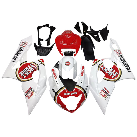 Carene 2005-2006 Suzuki GSXR 1000 White &amp; Red Lucky Strike Racing Generic