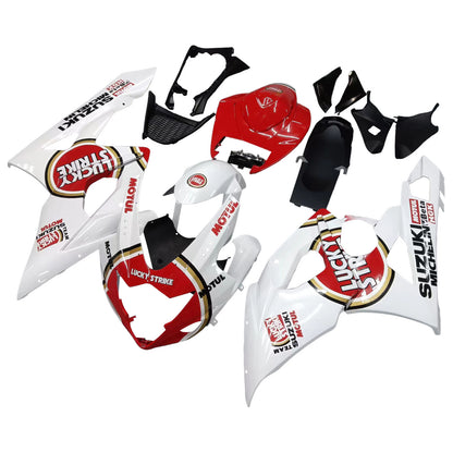 Carene 2005-2006 Suzuki GSXR 1000 White &amp; Red Lucky Strike Racing Generic
