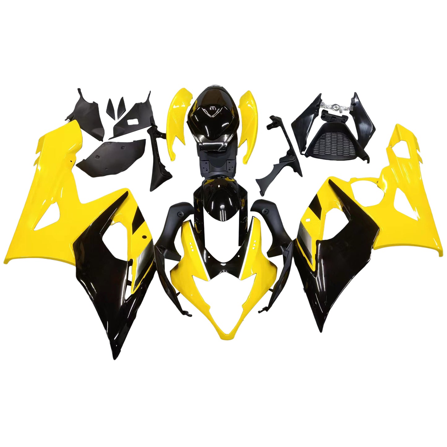 Per GSXR1000 2005-2006 Carrozzeria Carena Giallo ABS Stampato ad iniezione Plastica Set Generico