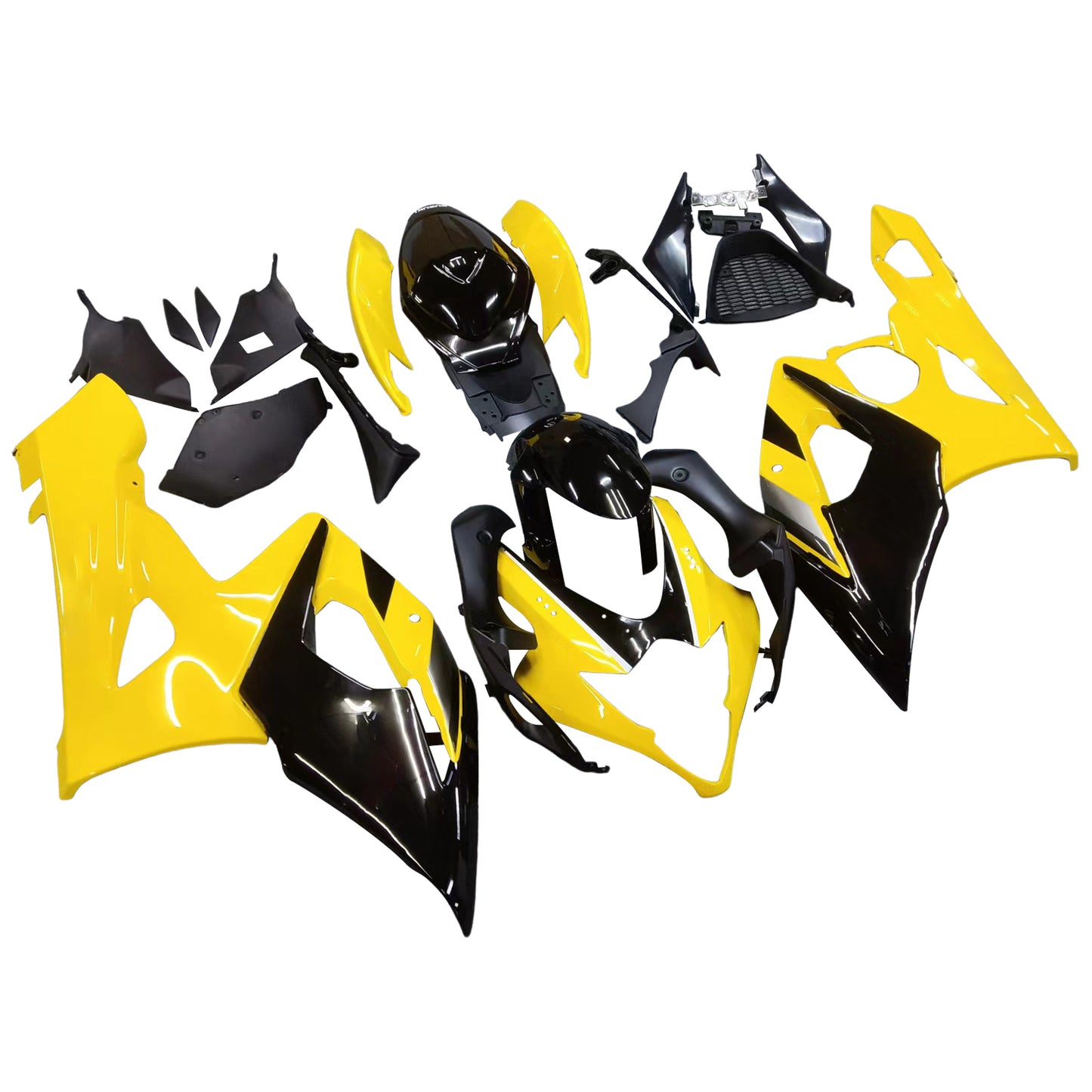 Amotopart 2005-2006 Suzuki GSXR1000 Cladding Yellow & Black Kit