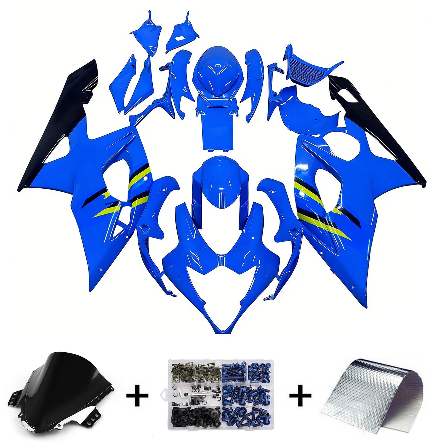 Carene 2005-2006 Suzuki GSXR 1000 Blu Rizla Generico