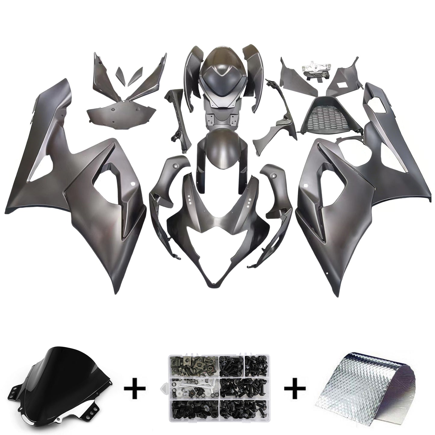 Carene 2005-2006 Suzuki GSXR 1000 Nero Opaco GSXR Generico