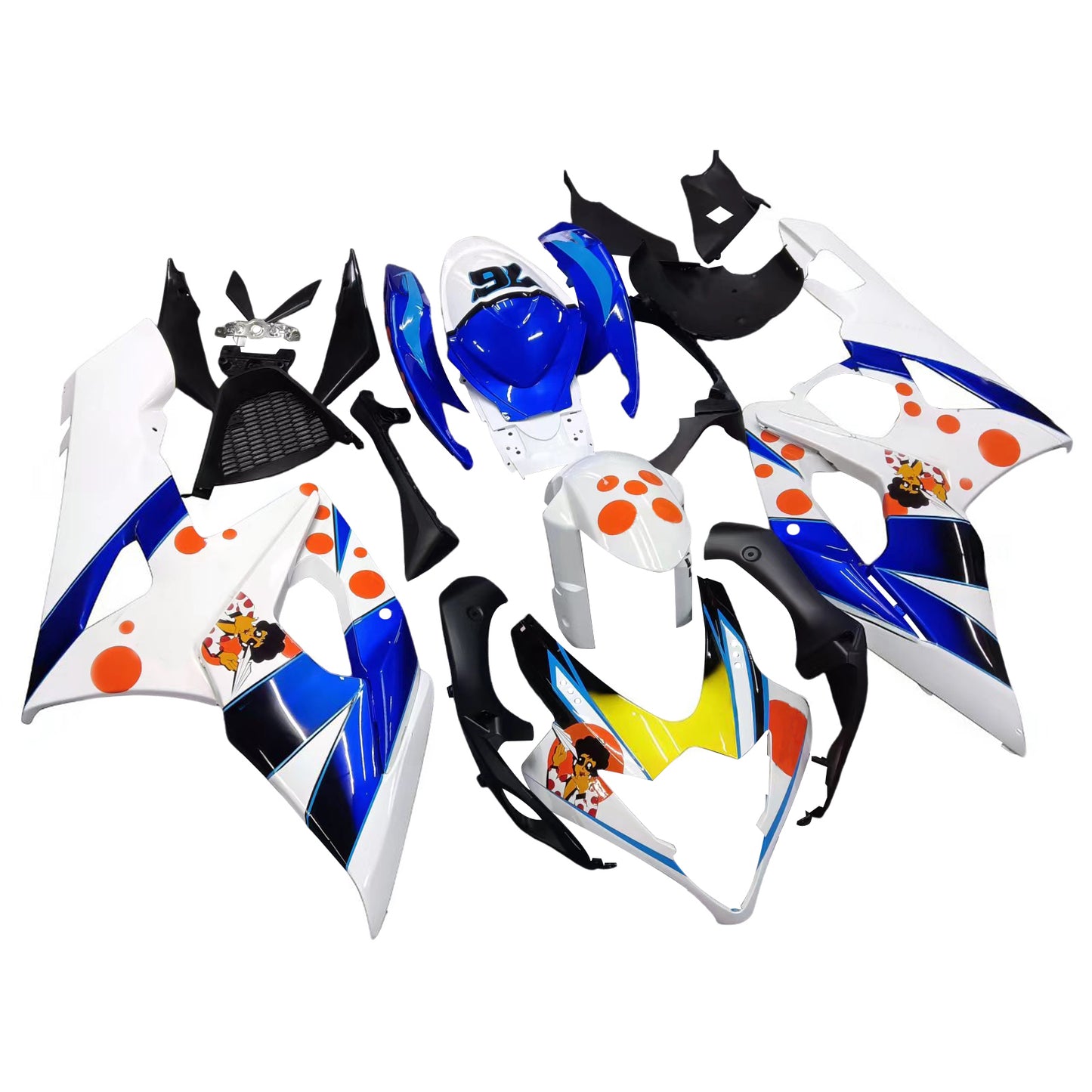 Carene 2005-2006 Suzuki GSXR 1000 Multi-Color pepephone Racing Generico