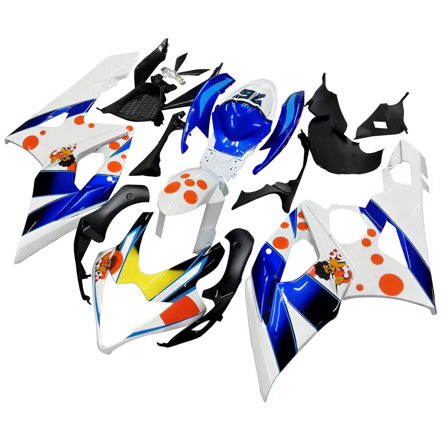 Carene 2005-2006 Suzuki GSXR 1000 Multi-Color pepephone Racing Generico