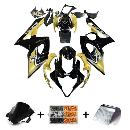 Per GSXR1000 2005-2006 Carrozzeria Carenatura ABS nero Stampato ad iniezione Plastica Set Vendita calda Generico