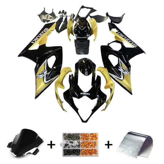 Per GSXR1000 2005-2006 Carrozzeria Carenatura ABS nero Stampato ad iniezione Plastica Set Vendita calda Generico