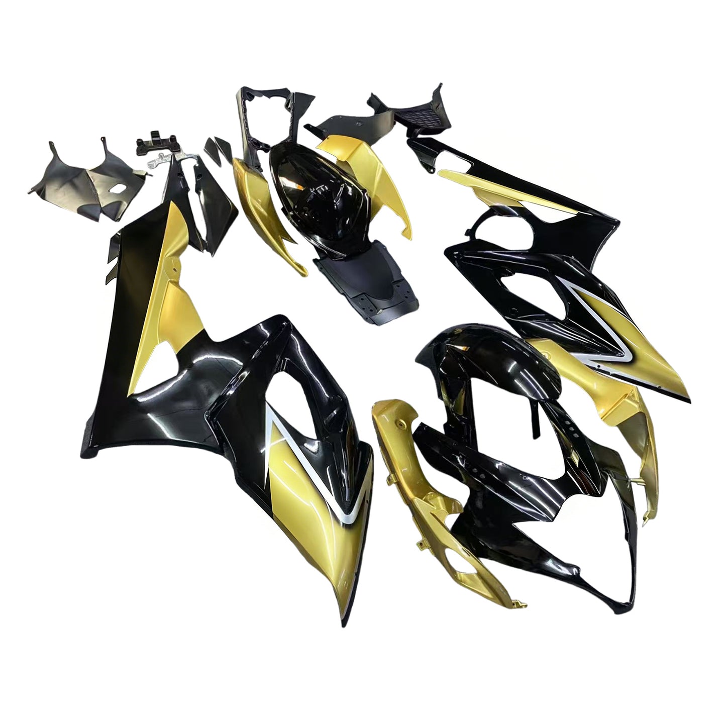Amotopart 2005-2006 Suzuki GSXR1000 Cladding Black & Gold Kit