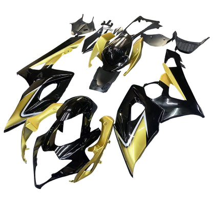 Amotopart 2005-2006 Suzuki GSXR1000 Cladding Black & Gold Kit