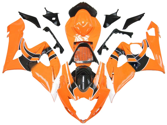 Carene 2005-2006 Suzuki GSXR 1000 Arancione & Nero GSXR Racing Generico