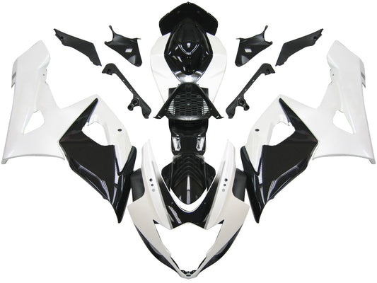 Carene 2005-2006 Suzuki GSXR 1000 Bianco &amp; Nero GSXR Racing Generico