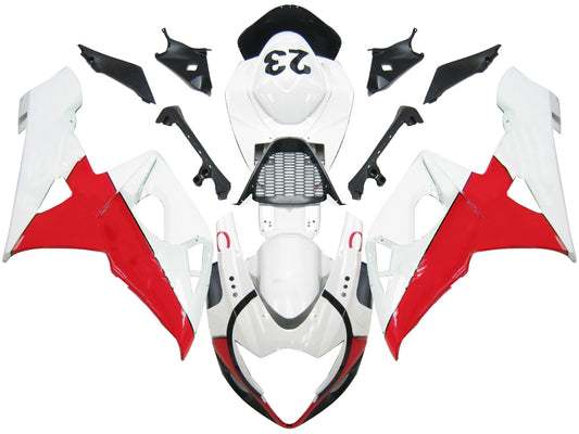 Carene 2005-2006 Suzuki GSXR 1000 Bianco & Rosso Jordan Generic
