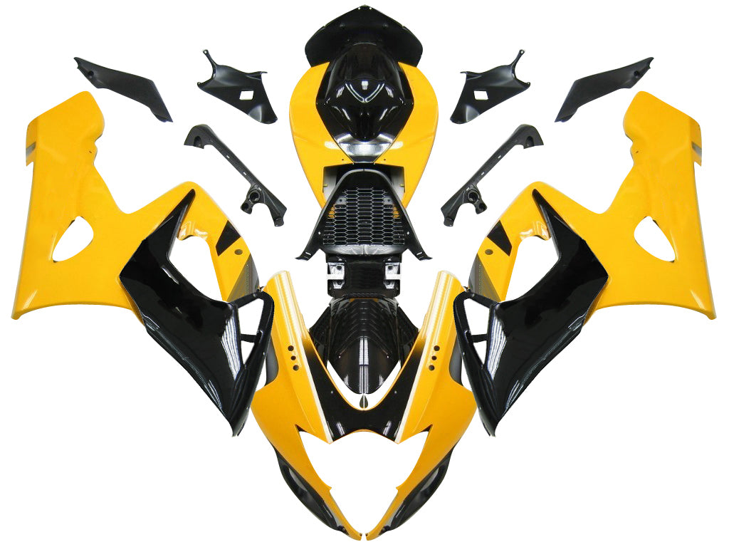 Carene 2005-2006 Suzuki GSXR 1000 Giallo &amp; Nero GSXR Racing Generico