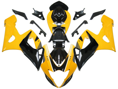 Carene 2005-2006 Suzuki GSXR 1000 Giallo &amp; Nero GSXR Racing Generico
