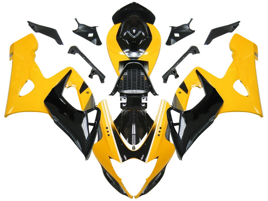 Carene 2005-2006 Suzuki GSXR 1000 Giallo &amp; Nero GSXR Racing Generico