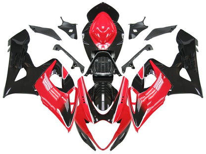 Carene 2005-2006 Suzuki GSXR 1000 Nero e Rosso GSXR Generico