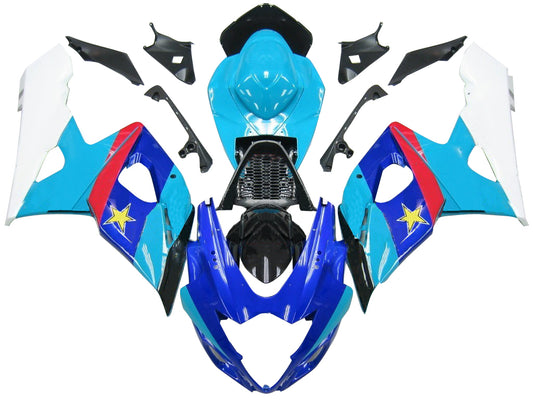 Carene 2005-2006 Suzuki GSXR 1000 Blu Rockstar Makita GSXR Generico