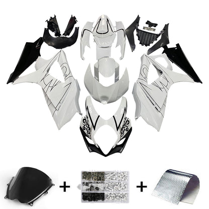 Carene 2007-2008 Suzuki GSXR 1000 Bianco Nero Alstare Generico