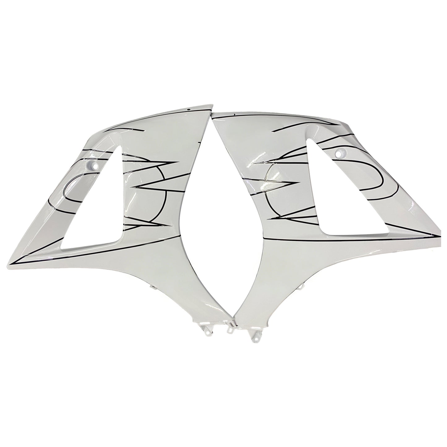 Per GSXR1000 2007-2008 Carrozzeria Carenatura ABS bianco Set plastica stampata ad iniezione Generico