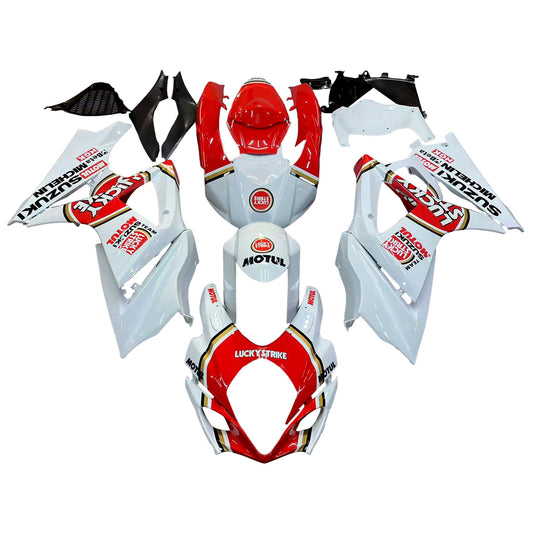 Carene 2007-2008 Suzuki GSXR 1000 White &amp; Red Lucky Strike Generic