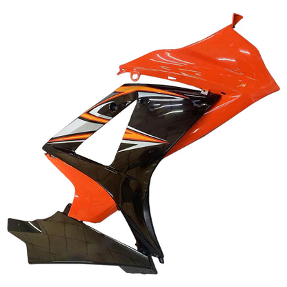 Carene 2007-2008 Suzuki GSXR 1000 Nero &amp; Arancione GSXR Racing Generico