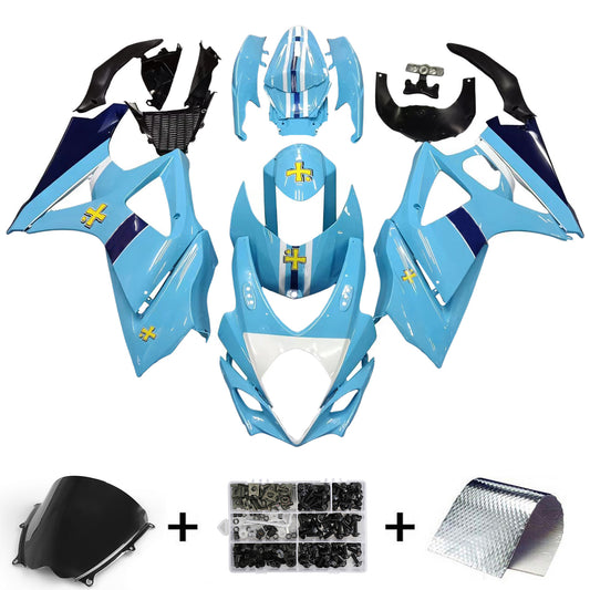 Carene 2007-2008 Suzuki GSXR 1000 Blu Rizla Generico