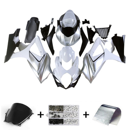 Carene 2007-2008 Suzuki GSXR 1000 Argento GSXR Generico