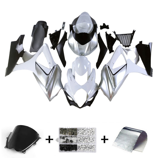 Carene 2007-2008 Suzuki GSXR 1000 Argento GSXR Racing Generico