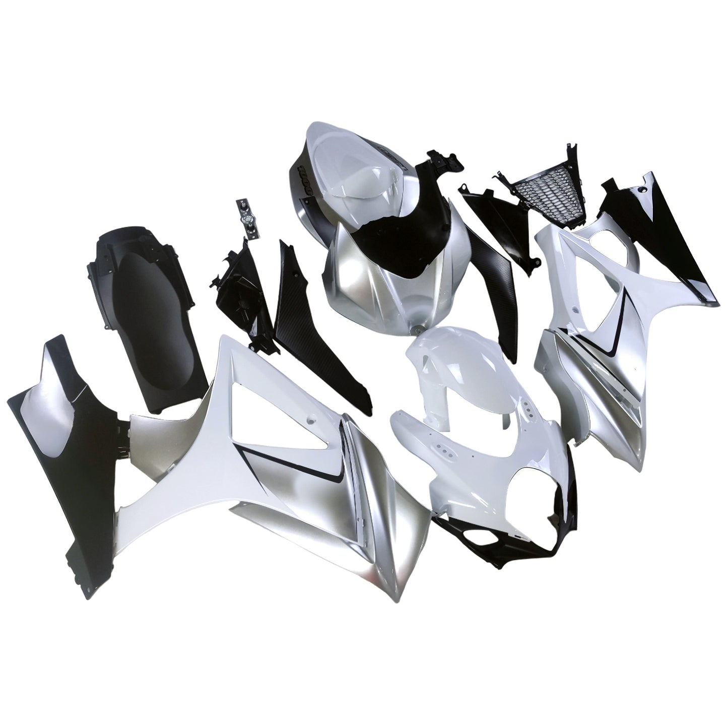 Carene 2007-2008 Suzuki GSXR 1000 Argento GSXR Generico