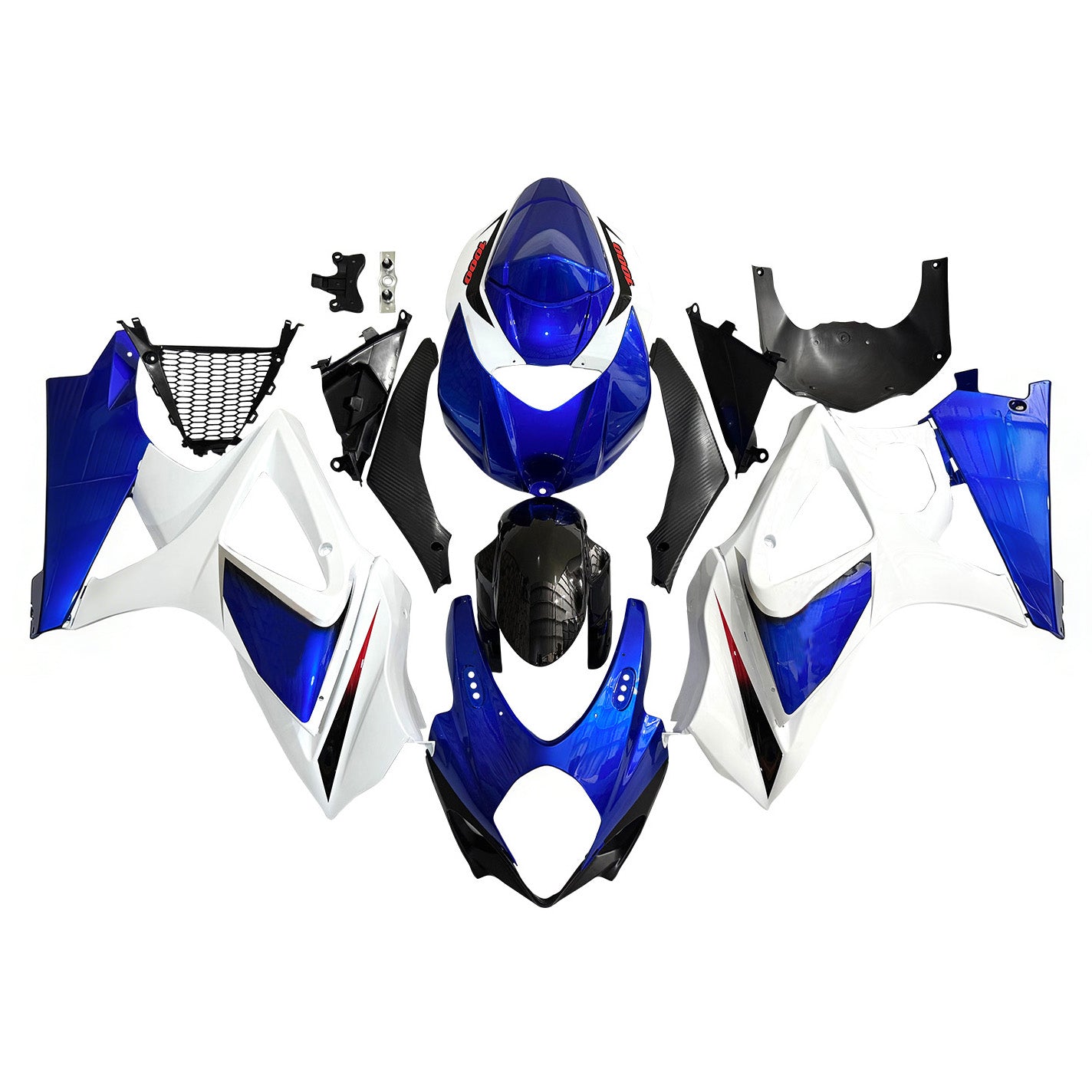 Carene 2007-2008 Suzuki GSXR 1000 Blu &amp; Bianco GSXR Generico