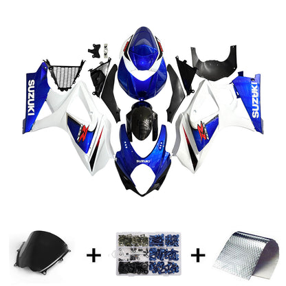 Carene 2007-2008 Suzuki GSXR 1000 Blu &amp; Bianco GSXR Generico